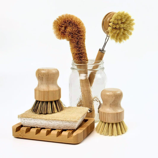 Eco Shark's sustainable kitchen dish brush bundle