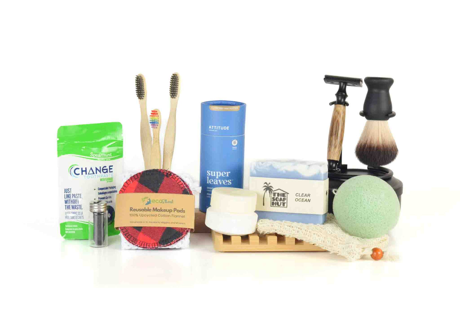 Eco Shark's Eco Friendly reusable and biodegradable bath and body personal care collection