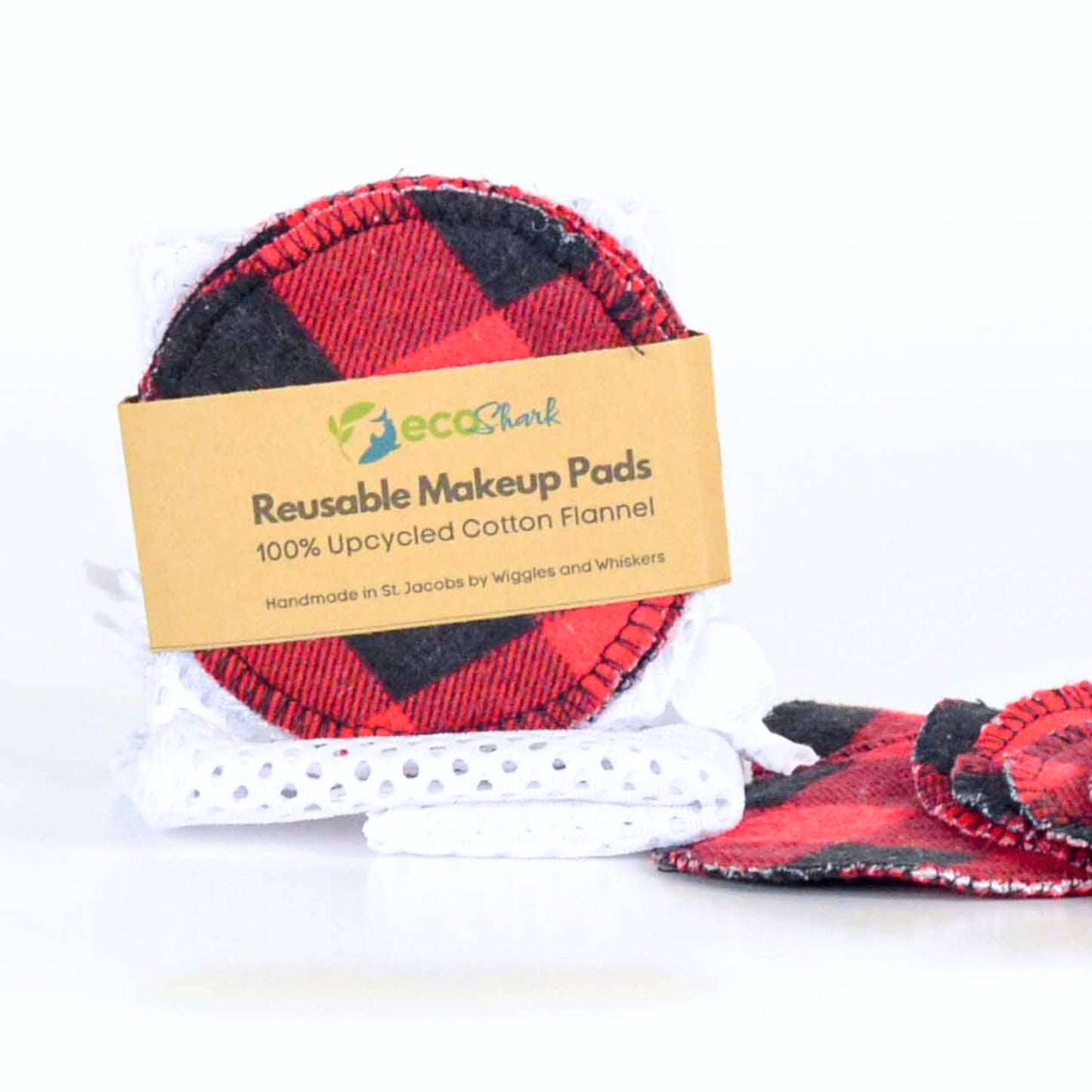 Upcycled reusable cotton facial rounds makeup pads