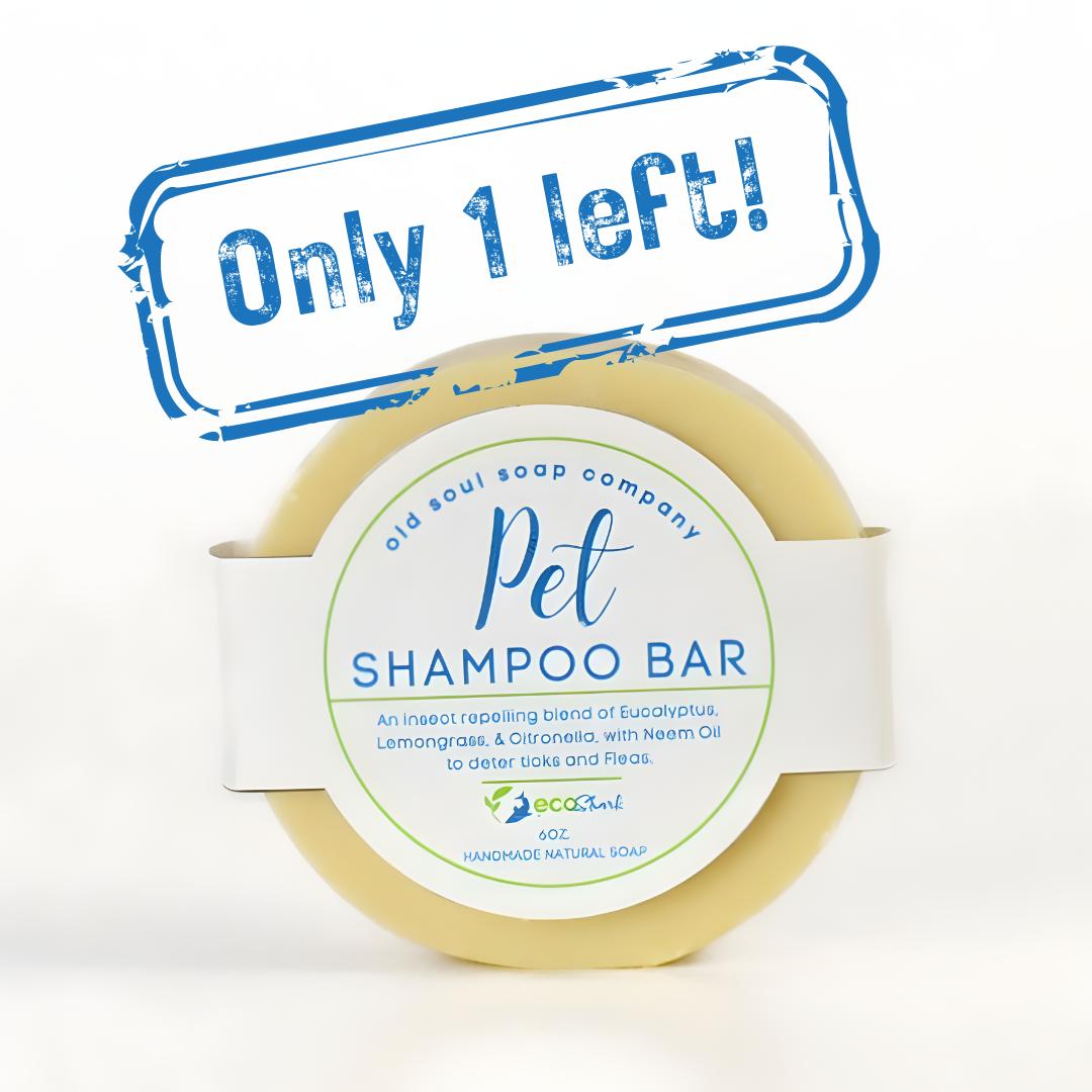 Zero waste plastic-free pet shampoo bar