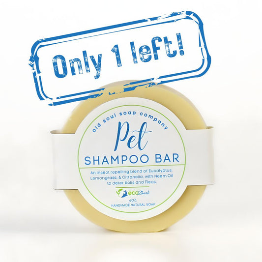 Zero waste plastic-free pet shampoo bar