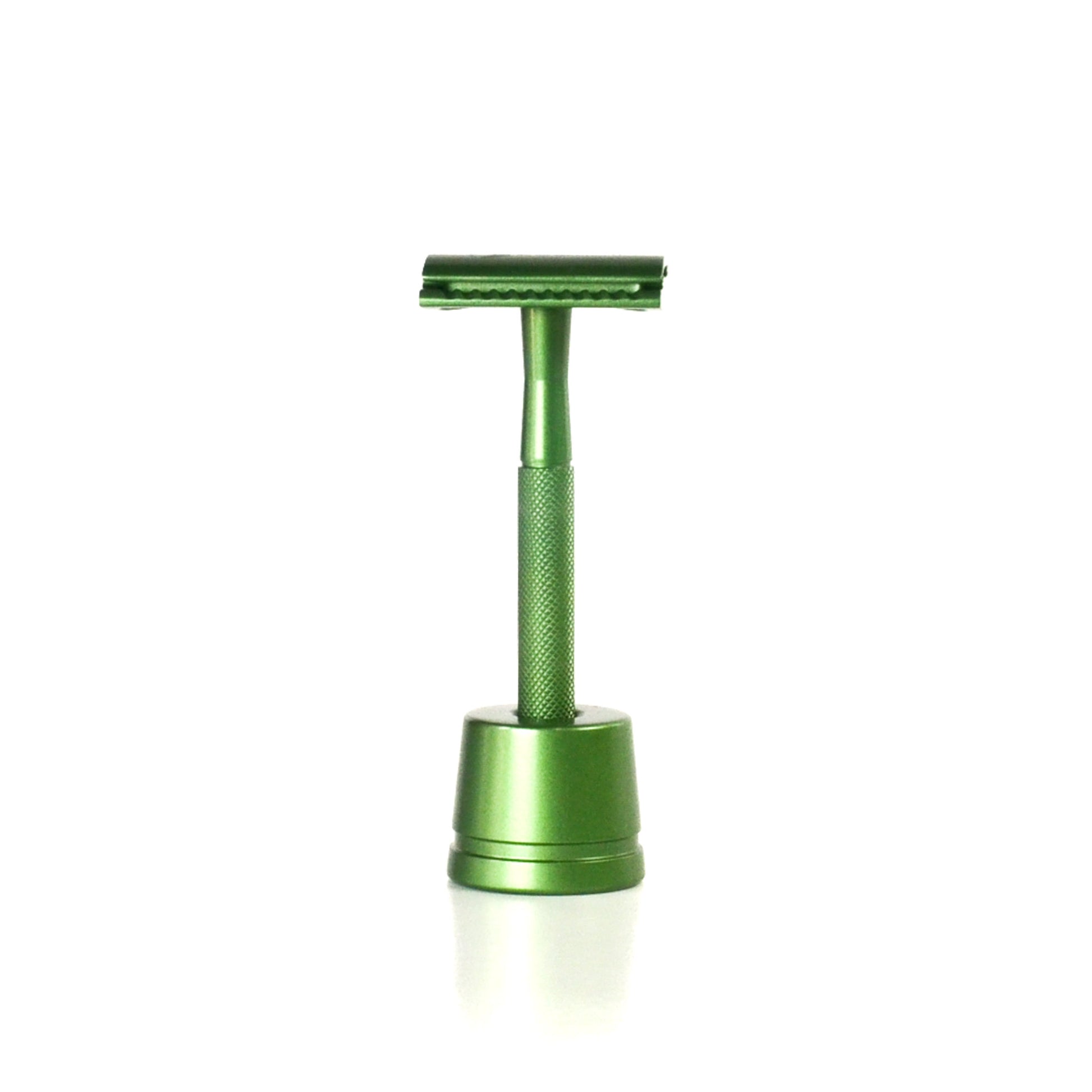 Eco Friendly plastic-free Pine Green Sustainable Safety Razor for men and women gender neutral