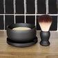 Classic shaving soap with stainless steel bowl and cruelty free shaving lather brush