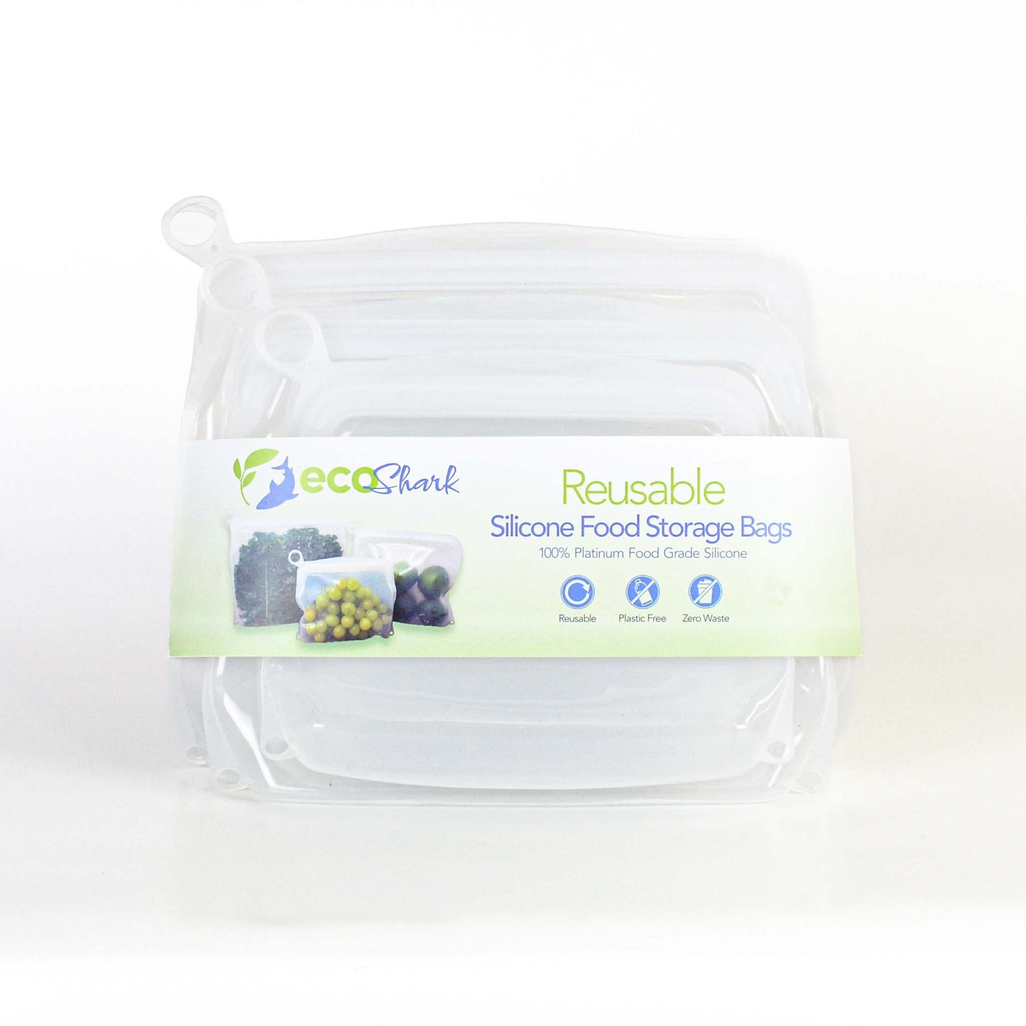 Reusable Silicone Food Storage Bags 3 sizes