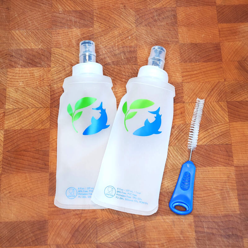 Reusable Juice Cartons are easy to clean with removable lids