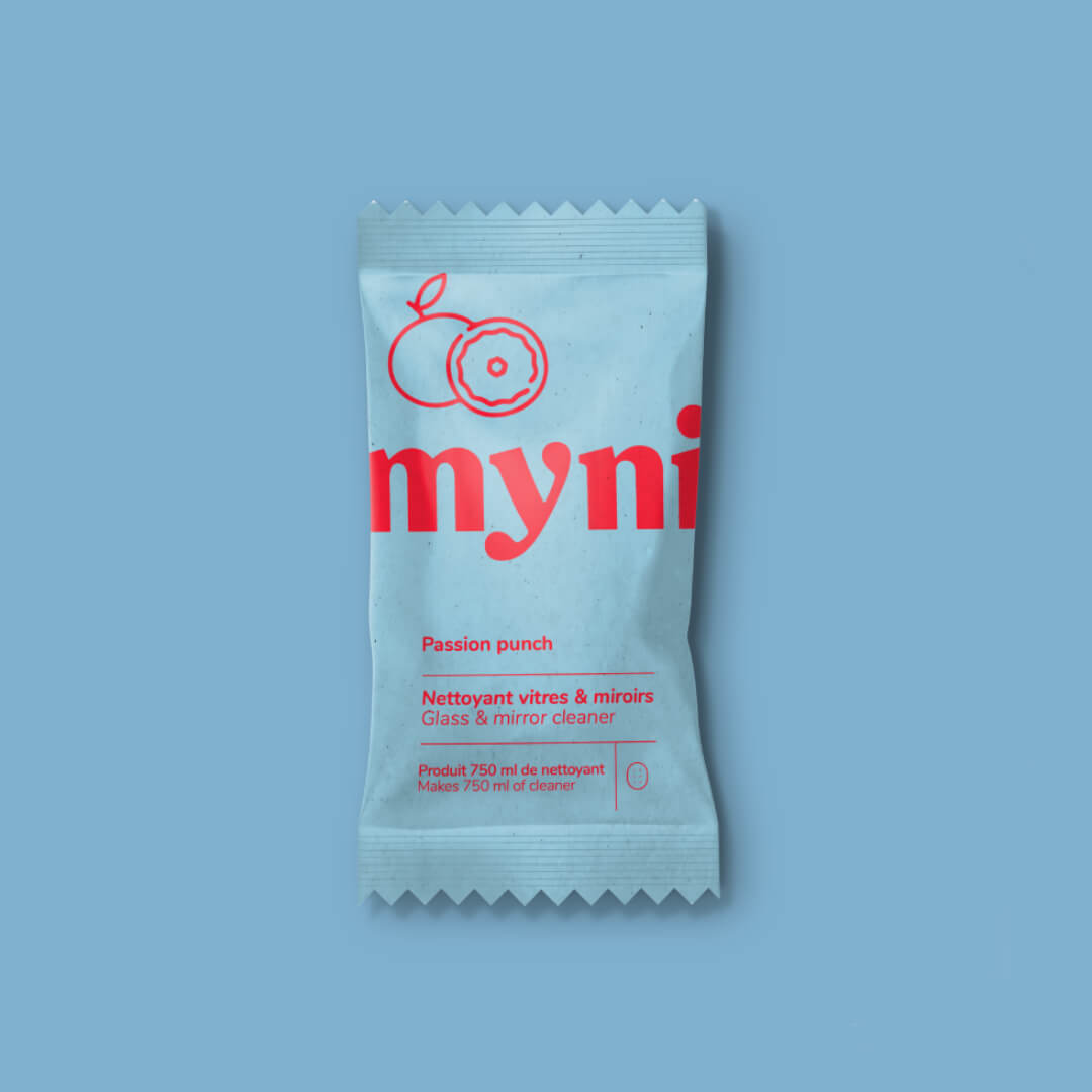 Myni concentrated glass and mirror cleaning tablets