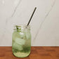 Straight stainless steel reusable straw